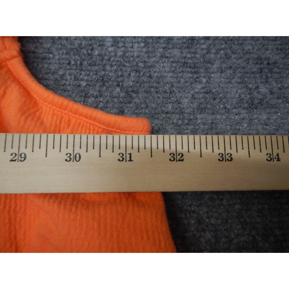 Roaman's Orange Ruffle Tunic Top - Picture 7 of 11